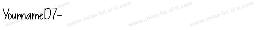 YournameD7字体转换