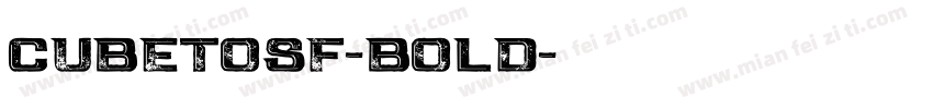 CubeTosf-Bold字体转换