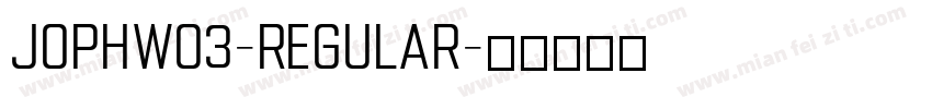 JophW03-Regular字体转换