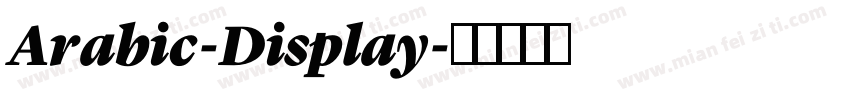 Arabic-Display字体转换