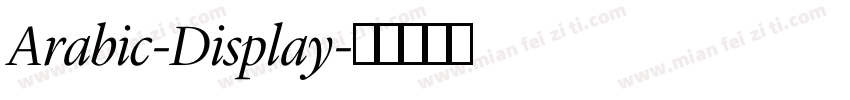 Arabic-Display字体转换