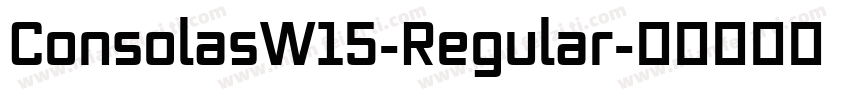 ConsolasW15-Regular字体转换
