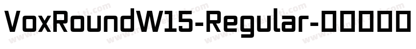 VoxRoundW15-Regular字体转换