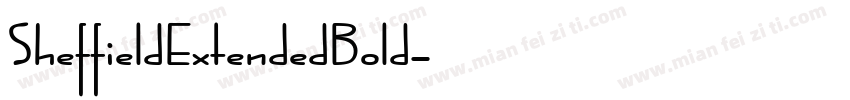 SheffieldExtendedBold字体转换