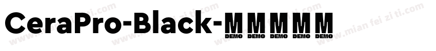 CeraPro-Black字体转换