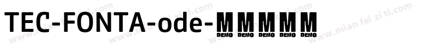 TEC-FONTA-ode字体转换