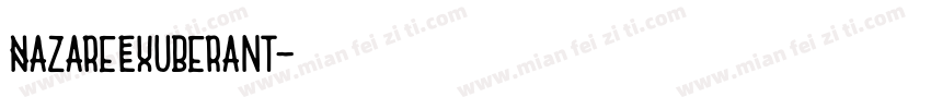 NazareExuberant字体转换