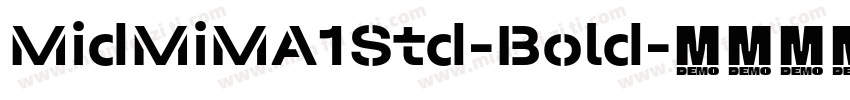 MidMiMA1Std-Bold字体转换