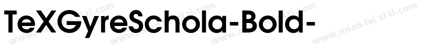 TeXGyreSchola-Bold字体转换
