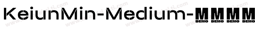 KeiunMin-Medium字体转换