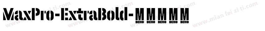 MaxPro-ExtraBold字体转换