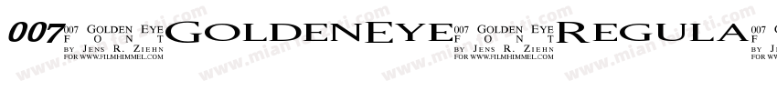 007-GoldenEye-Regula字体转换