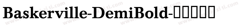 Baskerville-DemiBold字体转换