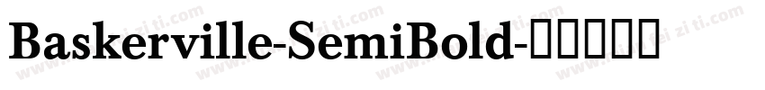 Baskerville-SemiBold字体转换