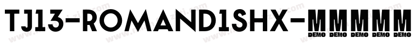 tj13-romand1shx字体转换