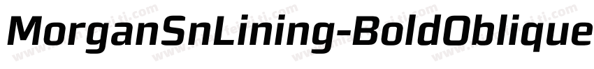 MorganSnLining-BoldOblique字体转换