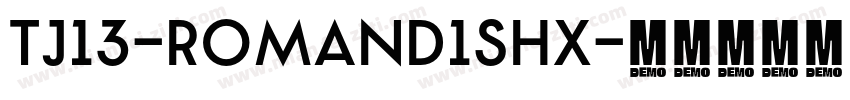 tj13-romand1shx字体转换