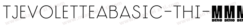 TJEvoletteABasic-Thi字体转换