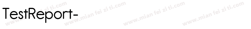 TestReport字体转换