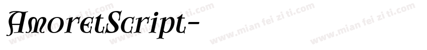 AmoretScript字体转换