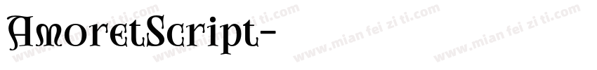 AmoretScript字体转换