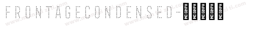 FrontageCondensed字体转换