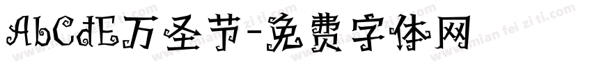 AbCdE万圣节字体转换