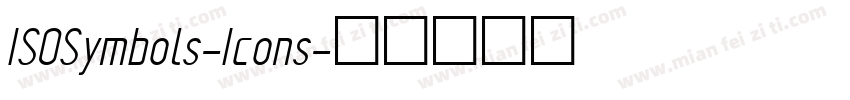 ISOSymbols-Icons字体转换