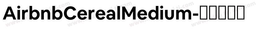 AirbnbCerealMedium字体转换