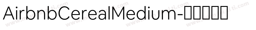 AirbnbCerealMedium字体转换