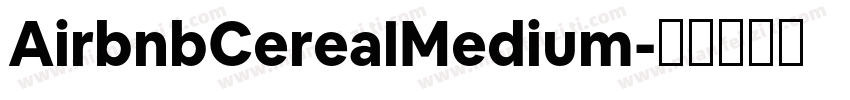 AirbnbCerealMedium字体转换