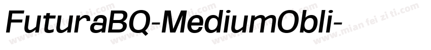 FuturaBQ-MediumObli字体转换