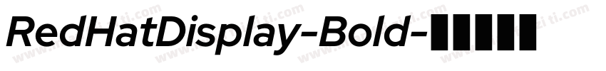 RedHatDisplay-Bold字体转换