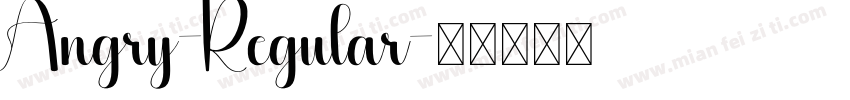 Angry-Regular字体转换