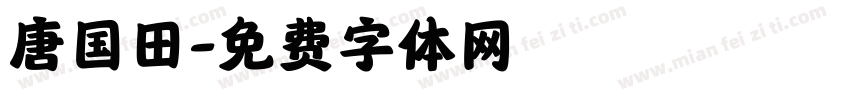 唐国田字体转换