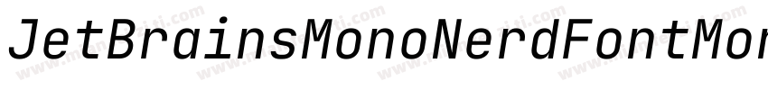 JetBrainsMonoNerdFontMono-Lightttf字体转换