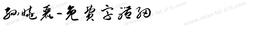 孙晓丽字体转换