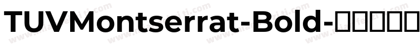 TUVMontserrat-Bold字体转换