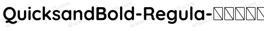 QuicksandBold-Regula字体转换