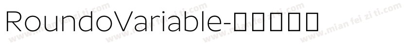 RoundoVariable字体转换