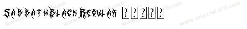 SabbathBlackRegular字体转换