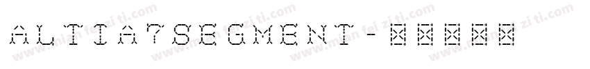 Altia7Segment字体转换