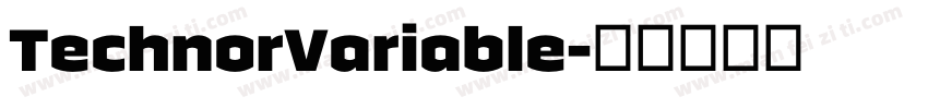 TechnorVariable字体转换