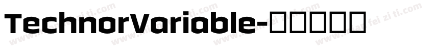TechnorVariable字体转换