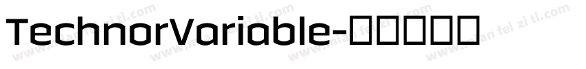 TechnorVariable字体转换