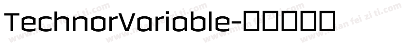 TechnorVariable字体转换