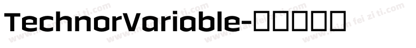 TechnorVariable字体转换