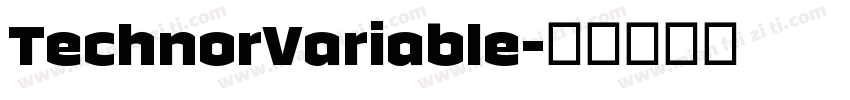 TechnorVariable字体转换