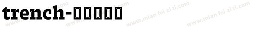 trench字体转换