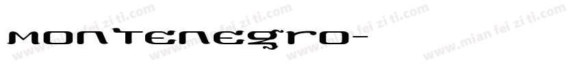 Montenegro字体转换